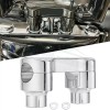 21ST 2" Risers 1.25" Handlebar Clamp For Harley Dyna Fat