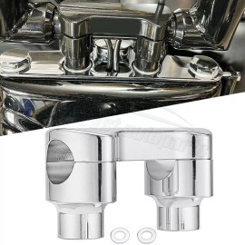 21ST 2" Risers 1.25" Handlebar  Clamp For Harley Dyna Fat Bob 08+ Wide Glide 10-17