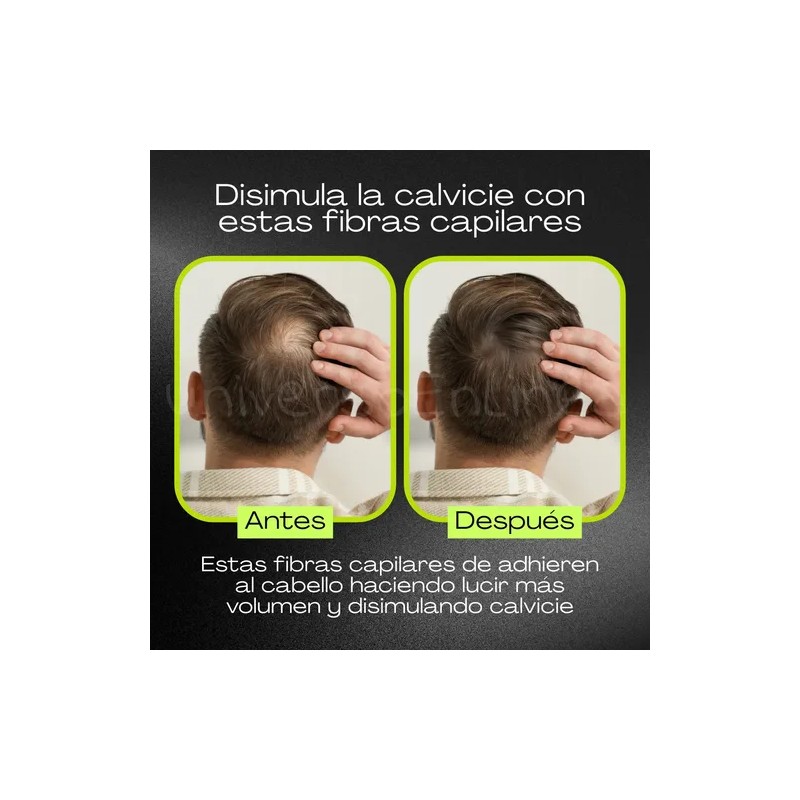 Fibras Naturales Cabello Disimular Calvicie Queratina Pelo
