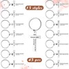 Loetere 45 Pcs Christian Cross Keychain Bulk 15 Styles Bible