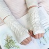 LCHULLE Women's Fingerless Gloves Winter Arm Warmers Gloves Women's Short