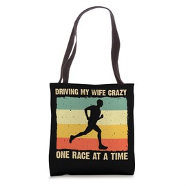 Cool Running For Men Dad Marathon Runner Cross Tote Bag