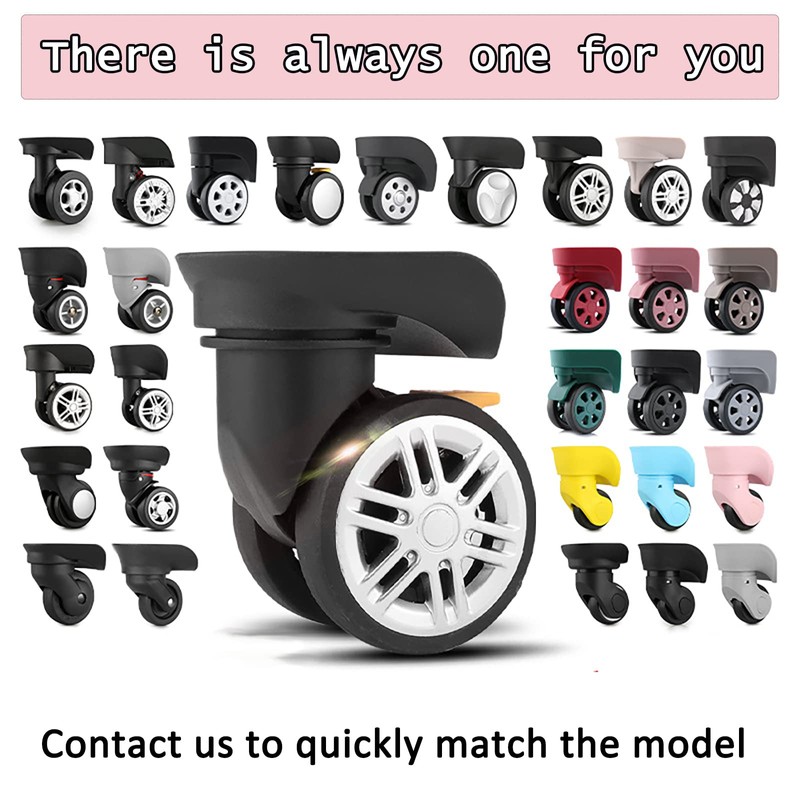 Volein Luggage Wheels Replacement Black Suitcase Wheels Replacement Suitcase Caster
