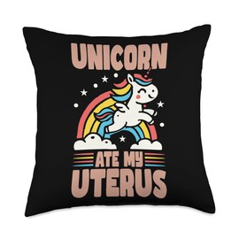 Uterus Removal Hysterectomy Survivor Throw Pillow