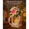Memorial Lantern with Flower, Sympathy Gift for Loss of Daughter,