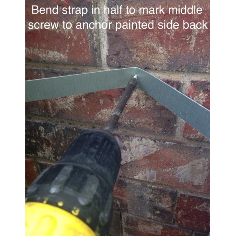 Downspout Straps ALUMINUM WRAP AROUND RAIN GUTTER DOWNSPOUT STRAPS 2x3