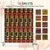 Tintnut Kwanzaa Permanent Vinyl - 10 Sheets 12"x10", Kente Pattern
