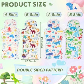 Suzile 2 Pcs Baby Gel Car Seat Cooler Pad Double Side Universal Breathable Stroller Cooler Mat Car Seat Cooling Pad Stroller Cooling Pad Car Seat Liner for Stroller Baby Dining Chair Child Safety Seat