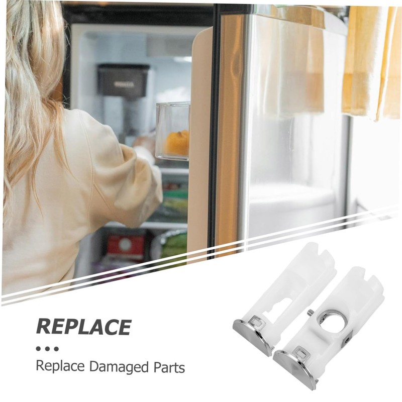 CAXUSD 2pcs Freezer Door Handle Parts Fridge Door Handle Replacement