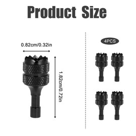 3 Pro/4 Pro Control Sticks, 4pcs Detachable Aluminum Alloy Drone Joysticks for DJI Mini 3/Mini 3 Pro/Mini 4 Pro/Air 3 /Mavic 3 Pro RC & RC 2 Remote Controller Replacement Accessories (Black)