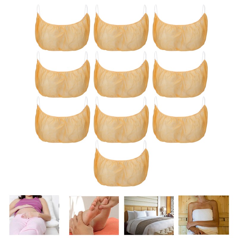 10pcs Disposable Bras Nonwoven General Size Disposable Brassieres for Foot