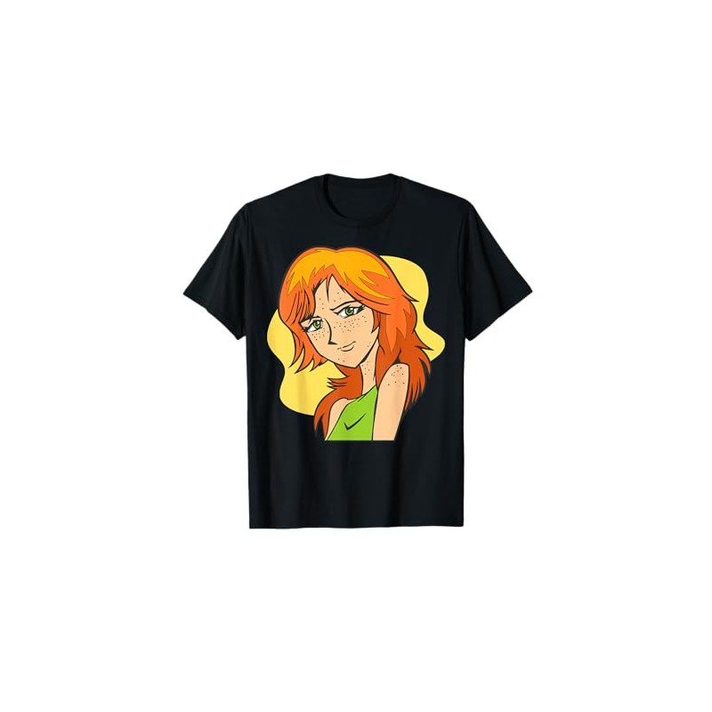 Cartoon Girl With Orange Hair Character For Kids T-Shirt