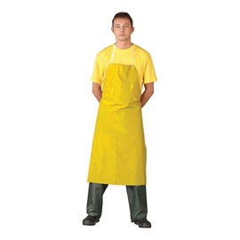 PVC Rubber Apron Yellow 75 x 110 cm Work Apron Butchers Apron Construction Apron, yellow
