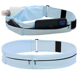 CUBATTY Running Pouch, Non-Shaking, Running Smartphone Pouch, 3 Pockets, 2.6 oz (76 g), Ultra Lightweight, Stable, Waterproof, Sweatproof, Large Capacity, Elastic Material, Can Store Plastic Bottles