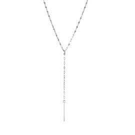 W WEILIRIAN Lace Chain Y Lariat Necklace Bar Drop Necklace Chain Gold Y Necklace Lace Chain Y Necklace Minimal Everyday Necklace Jewellery for Women and Girls