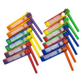 Colorful Ratchet Noise Makers 36 Pack (2.75") Small Noisemakers Toys Rattle for Kids Games Sporting Events DJ Promo Items Wedding Dance Floor Cheering New Year Celebration Party (Ratchets, 36, Pack)