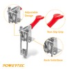 POWERTEC 2PK Toggle Clamp, 1000 lbs Holding Capacity, 334 Adjustable