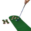 Golf Course Set, Portable Putter Golf Pong with 12 Hole