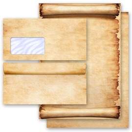 Letter Writing Paper Set with Parchment Paper and Matching Envelopes without Window – Paper Media Dl