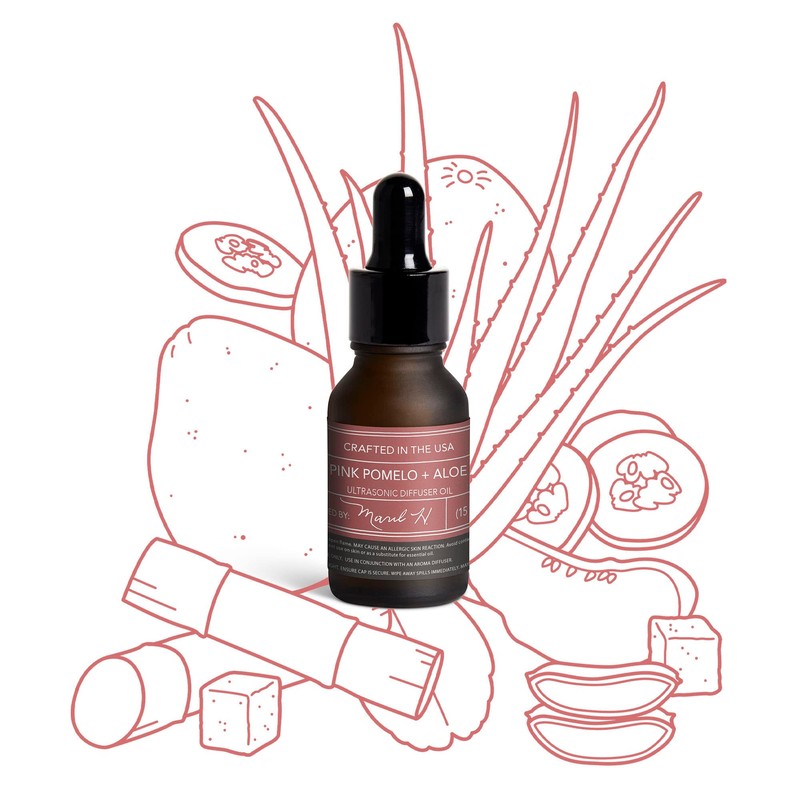 MARIL 15 Milliliter Ultrasonic Oil Blend Diffuser Dropper, Pink Pomelo