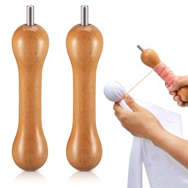 Thyle 2 Pcs Tie Dye Tool Wood Sinew Pulling Device DIY Tie Dye Stretching Too...