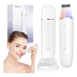 Exfoliador De Piel Anlan Ultrasónica Con Luz Roja Y Azul