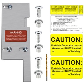 PFCKE Generator Interlock Kit Compatibles with General Electric Vertical Main 150 or 200 amp Panels, 2 1/2 to 3 1/2 Inch Spacing Between Main and Branch Breaker（GE-200VL）