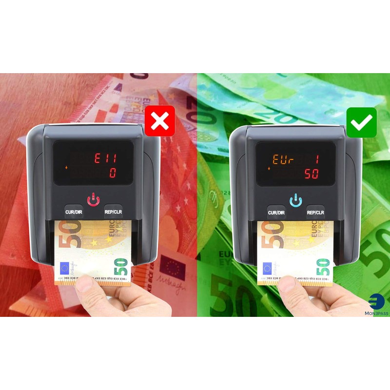 Monepass D5X – Automatischer Geldscheinprüfer mit 5 Erkennungssystemen und einer