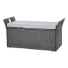 2-Person Outdoor Storage Bench 40 Gal Deck Box with PE