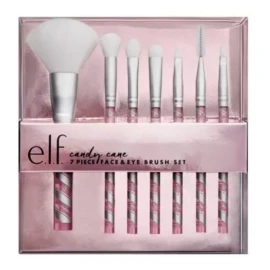 E.l.f. Candy Cane Set De 7 Brochas Para Ojos Y Rostro