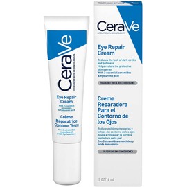 CeraVe Crema Reparadora Contorno de Ojos, con Ceramidas y Ácido Hialurónico, para Ojeras y Bolsas, Hidratante, Apto para Pieles Sensibles, No Comedogénica, 14 ml