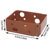 ZZLZX 4PCS 2 inch Brown Low Profile Box Mounting Bracket