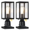 MYHXQ Dusk to Dawn Outdoor Post Lights with Pier Mount