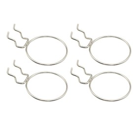 SagaSave Pegboard Hook Metal Opening Round Hook Pegboard Display Hook Wall Storage Shelf Pegboard Hooks for Hanging Cups, Pen Holders, Potted Plants (L)