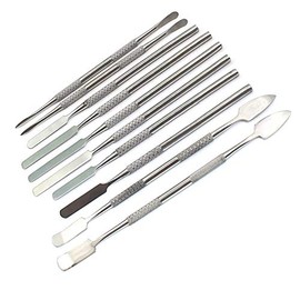 PRECISE CANADA 10 PCS Dental Wax Carvers with Case, Stainless Steel Carving Instruments - Metal Clay Pottery Sculpture Tools Set - Restorative Double Ended Waxing Modelling Kits