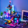 FUNWHOLE Cyberpunk Mansion Lighting Building-Bricks Set - 2524 Pcs Future