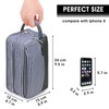 WANDF Toiletry Bag Water-Resistant Nylon Travel Wash Bag Lightweight Dopp