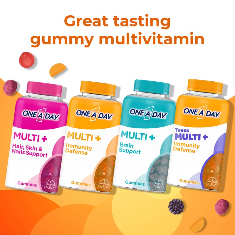 ONE A DAY Multi+ Immune Support Gummies, Immunity Multivitamin with