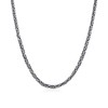 PDTJMTG 925 Sterling Silver Byzantine Chain 2.5MM Byzantine Link Chain