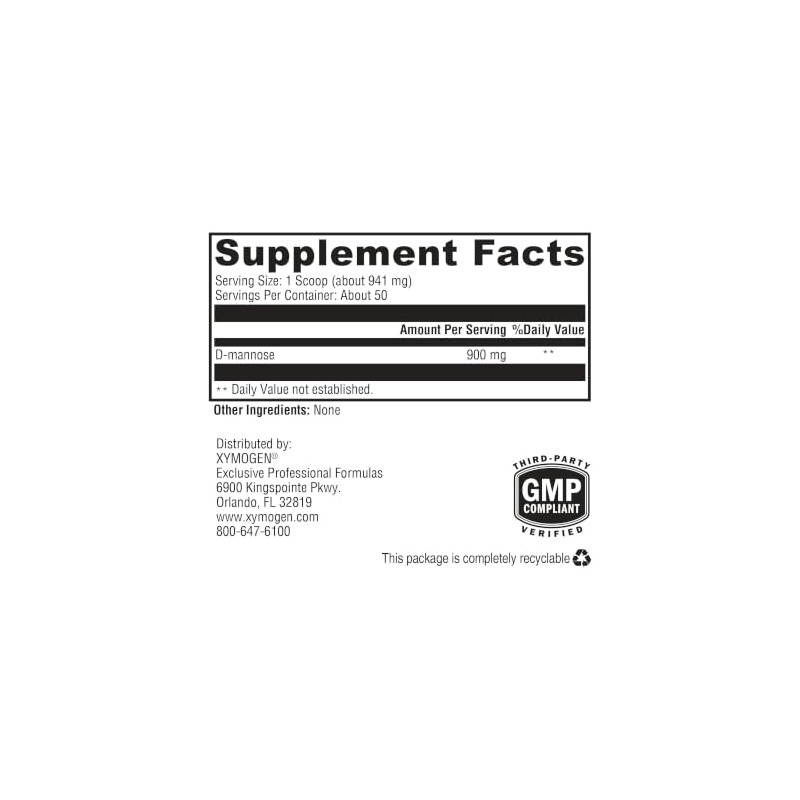 Xymogen Uritrax Suplemento Manosa Salud Vías Urinarias Vejiga Polvo Suplementos