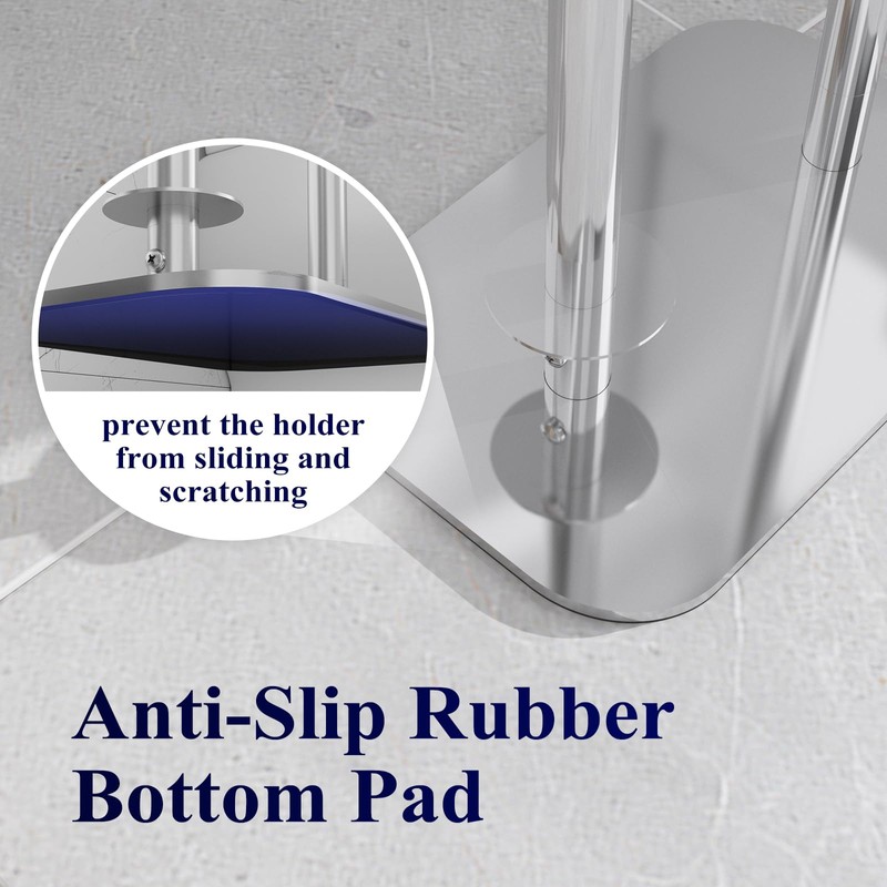Kitsure Toilet Paper Holder Free Standing – Rustproof Metal Toilet