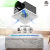 JULLISON 80CFM Bathroom Exhaust Fan with Grille: 20W Ceiling Mount