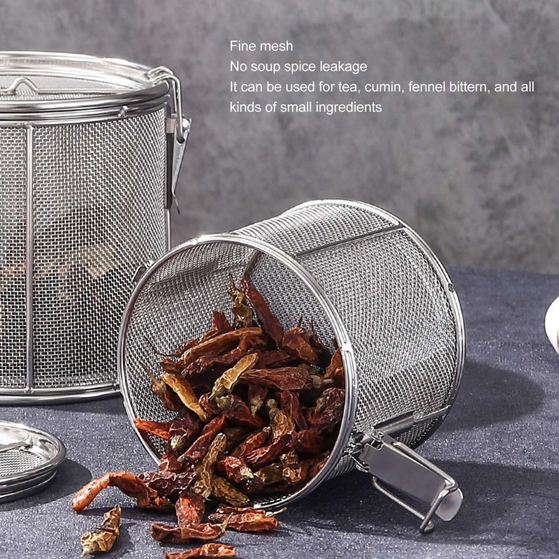 plplaaoo Stainless Steel Spice Filter Tea Filter Tea Ball Net
