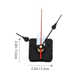 Mipcase 4Sets High Torque Long Shaft DIY Clock Movement Kit Silent Mechanism for Wall Clock Projects Includes Clock Hands Accessories for Craft and Home Decor