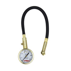 Accu-Gage H60XA (5-60 PSI) Swivel Angle Chuck Dial Tire Pressure Gauge with Hose, Standard Valve