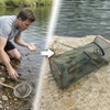 Collapsible Fish Trap for Outdoor Fishing - Portable Mesh Fish