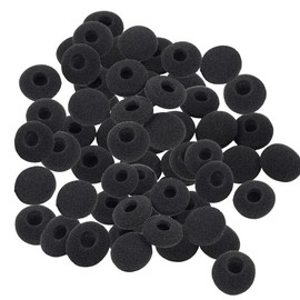 MYLCHBDJ Earpads Earphone Covers Replacement Earpads 100pcs High Elasticity Light Soft Sponge Earpads Earphone Cover Black 18mm