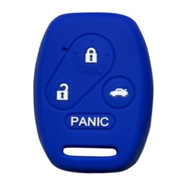 Key Fob Cover for Honda Civic: 4 Buttons Key Fob Case Fit for Honda Accord Sedan Accord Coupe Acura TSX Civic Sedan Civic Coupe CRV Pilot 2004-2015丨Remote Protector N5F-A05TAA丨Fashion Silicone (Blue)