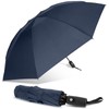 ALLBASA Folding Umbrella Auto Open/Close Windproof Windproof Anti-slip Handle, blue