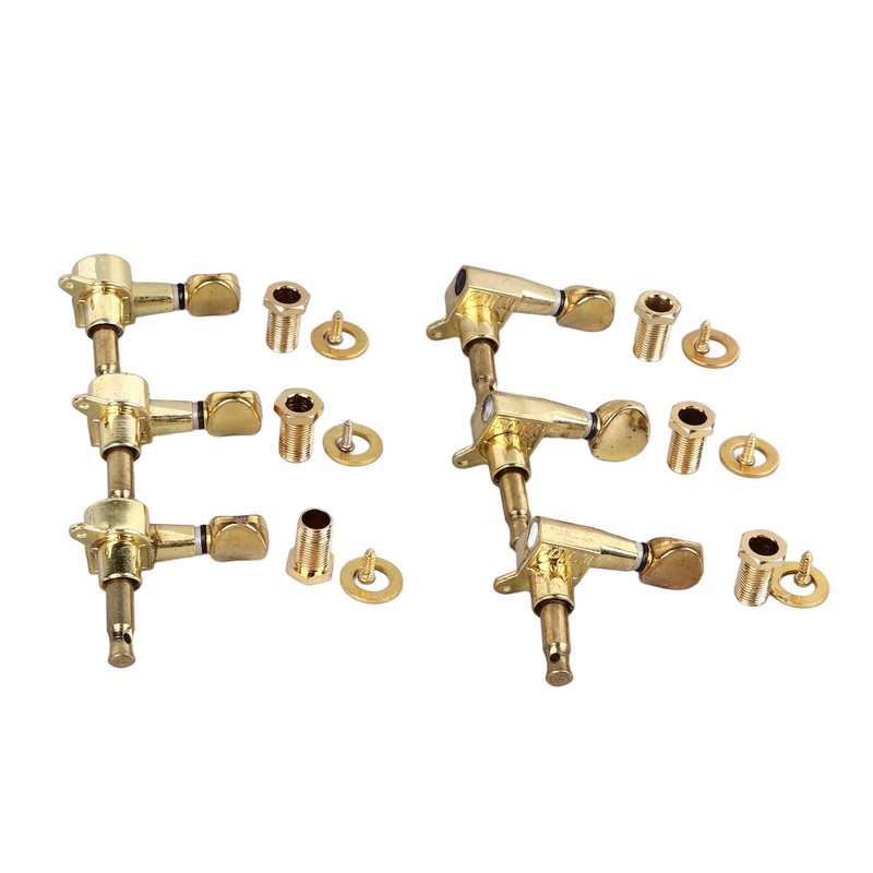 6Pcs Full Closed Guitar Tuning Key Accurate Fast Operation Stable